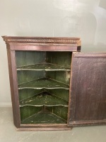 Georgian oak corner cupboard early 19th C - 2