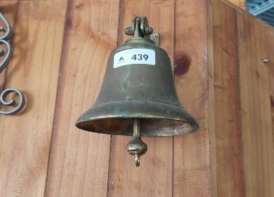 Brass Bell on Wall Bracket