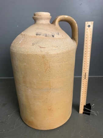 Adelaide Company LTD Chemical and Fertilizer Stoneware Demijohn with Screw Stopper - unglazed