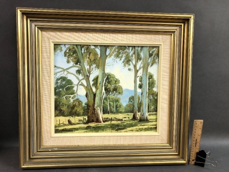 Morning Light - Yarra Valley - Oil On Board Signed Frank Mutsaers c1978