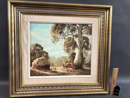 A Touch of Autumn - Oil on Board Signed Frank Mutsaers c1980