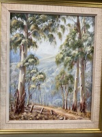 Gumtrees - Oil on Board - Signed F.Steger c1980's - 2