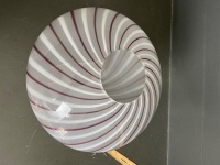 Exquisite Murano swirl glass ceiling light C1970 - 3