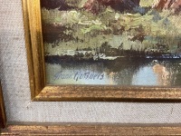 Corner of the Little Yarra - Oil on Board - Signed Frank Mutsaers - Nice Gilt Frame - 3