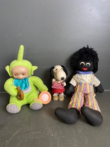 Golliwog, Talking Dipsy Telly Tubby and Snoopy