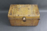 Vintage Painted Tin Trunk - 2