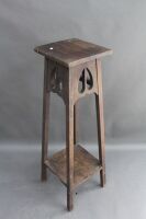 Art Nouveau Era Silky Oak Plant Stand - 2