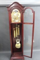 Contemporary Grandfather Clock with Brass Astral Face from Montville Clock Centre C2000