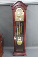 Contemporary Grandfather Clock with Brass Astral Face from Montville Clock Centre C2000 - 2