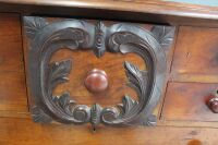 Antique Australian Red Cedar Tallboy with Cental Hat Drawer & Barley Twist Columns. - 4