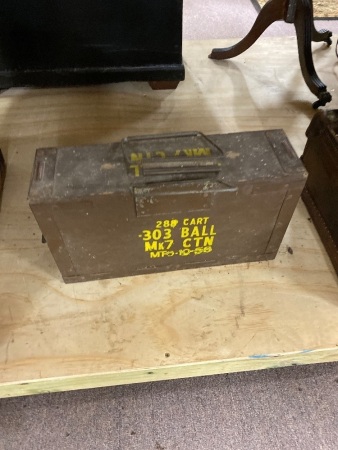 Ammunition box 303 calibre wooden