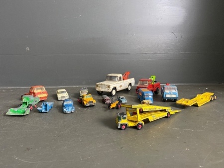 Collection of die cast and tin toy cars - incl. Dinky, Corgi, Tonka and Matchbox