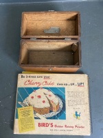 Patsy's Reflections Learn to cook by pictures cookbook circa 1930 and small wooden box - 3