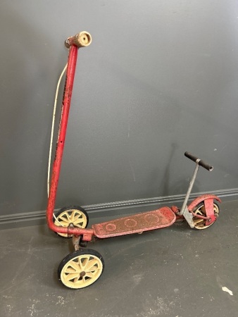 Vintage Honda Kick N Go Standing Push Trike for Restoration 