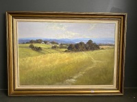 Original oil painting by Chris Kandis " Pastoral Seymor" 1987