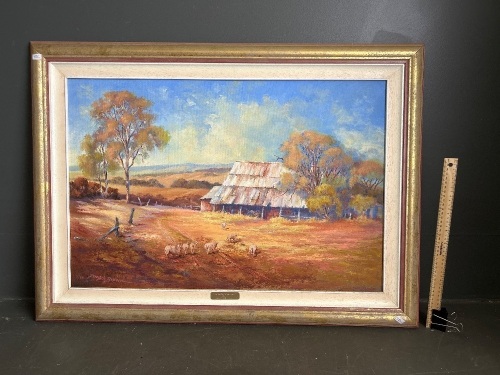 The Lucky Country - Oil on Canvas - Signed Donald A Brown 7/96