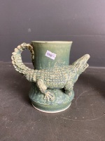 Hellfire Australia tea/coffee set - teapot, sugar jar and mug with crocodile - 2