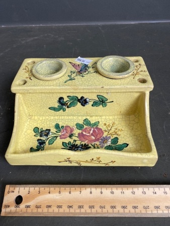 Antique French double inkstand c1920