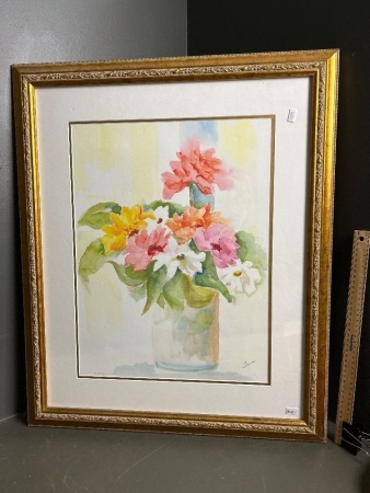 Flowers Waving Back - Framed Limited Edition Print (504/550) - signed Jena