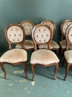 8 antique dining chairs - 2