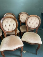 8 antique dining chairs - 3