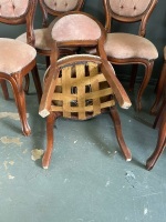 8 antique dining chairs - 4