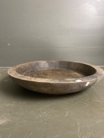 Large wooden display bowl - 2