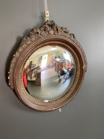 Small round hanging mirror 