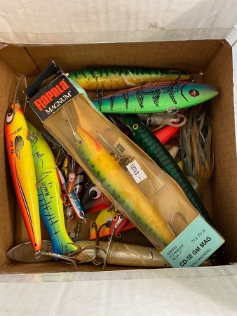 Assortment of fishing lures