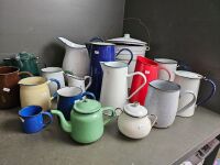 Large lot of enamel ware - 2