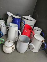 Large lot of enamel ware - 3