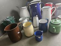 Large lot of enamel ware - 5