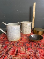 Selection of metal, brass and copper-ware with Asian style throw - 2