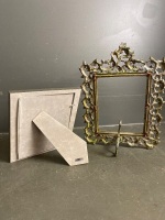 1 Cast Iron Picture Frame + 1 Other - 2