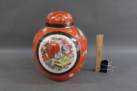 Chinese Hand Painted Ginger Jar