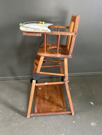 Timber Babys High Chair/Table for Restoration