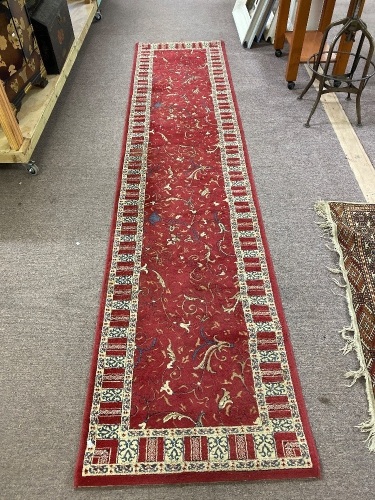 Red Hall Runner Made in Turkey