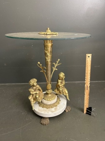 Brass Look Former Table Lamp (now just the table) for restoration