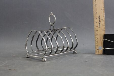 Antique Hallmarked Sterling Silver Toast Rack. Henry Wilkinson & Co. Ltd. 1891 London