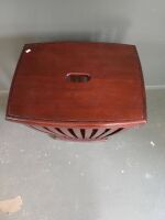 Wooden laundry basket - 2