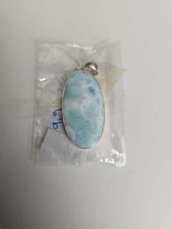 Sterling silver pendant with LARIMAR Gemstone