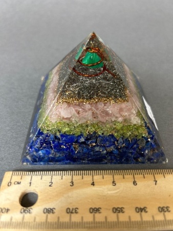 Orgonite Crystal healing Pyramid