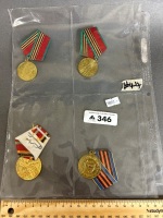 Collection of Russian and Ukrainian War Medals