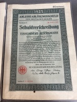 Collection of old German Bond Certificates - 3