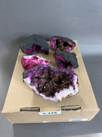 Bunch of AURA Crystals geodes from Atlas mountains in Africa