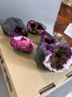 Bunch of AURA Crystals geodes from Atlas mountains in Africa - 3