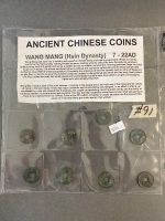 Ancient HSIN DYNASTY (Wang Mang) China coin collection - 2