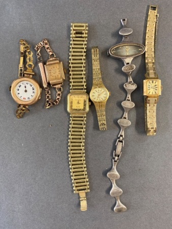 Collection of 6 vintage ladies watches