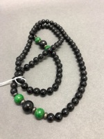 Onyx and Green Turquoise Necklace