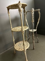 2 Cast Alloy Decorative Plant Stands - 3